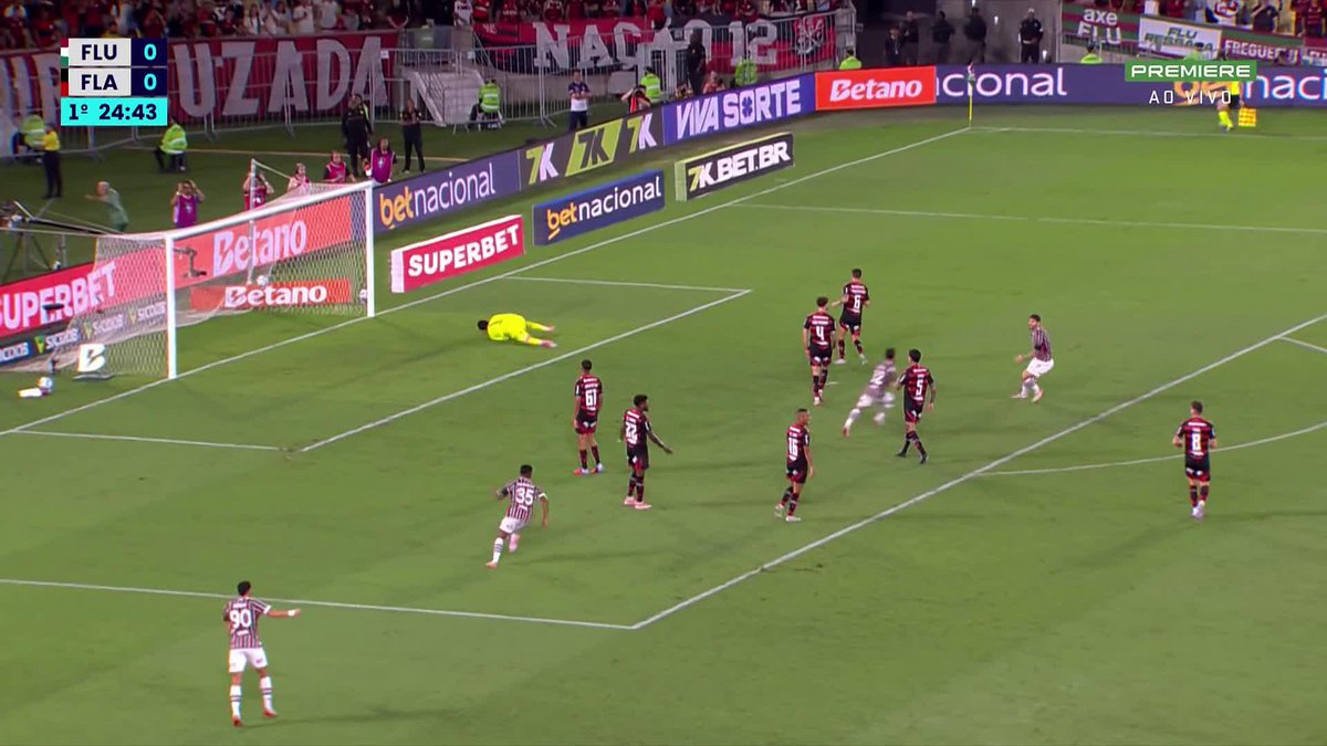 O golaço de Lucho Acosta. Fluminense 1x0 Flamengo. 🎥 Premiere | ge