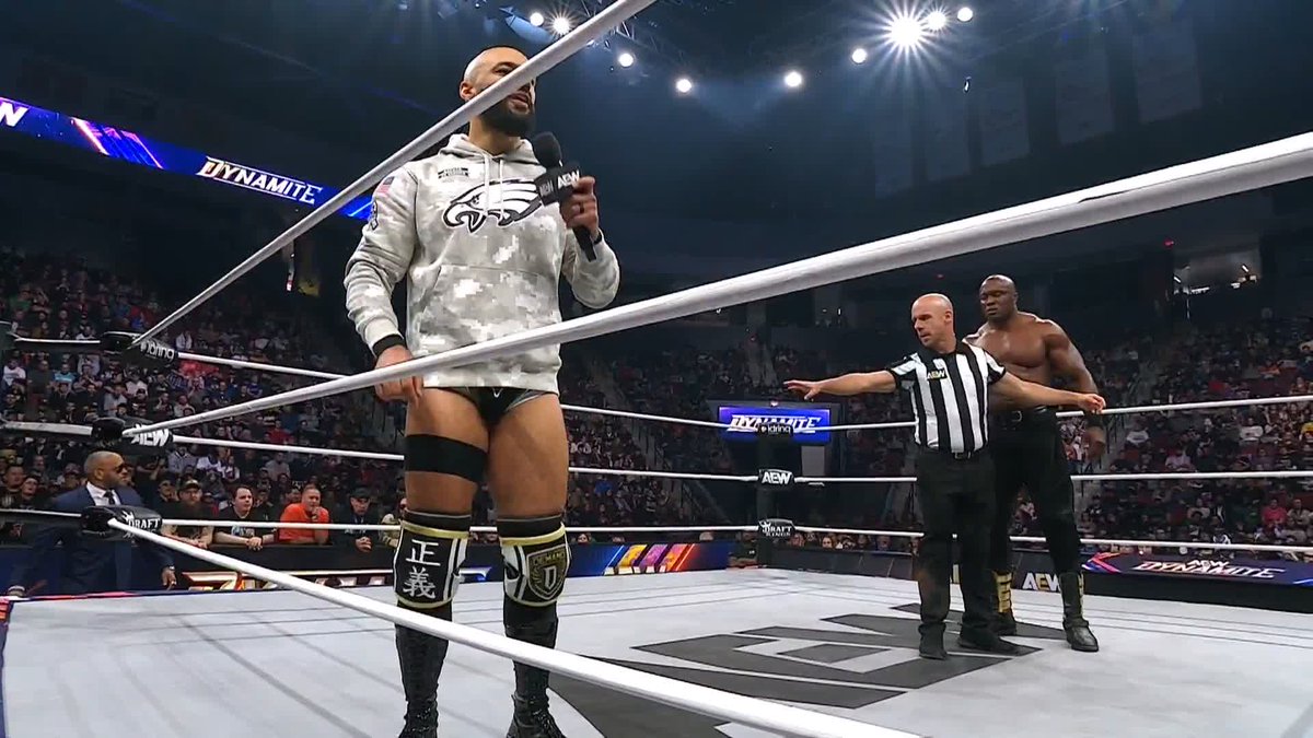 Abnormality detected!!! Tony Khan is very picky about who opens AEW Dynamite every week. It's usually the same few people. This week, it's Lashley vs Ricochet, with a mic spot for Ricochet? It looks like Tony Khan is becoming invested in someone new.