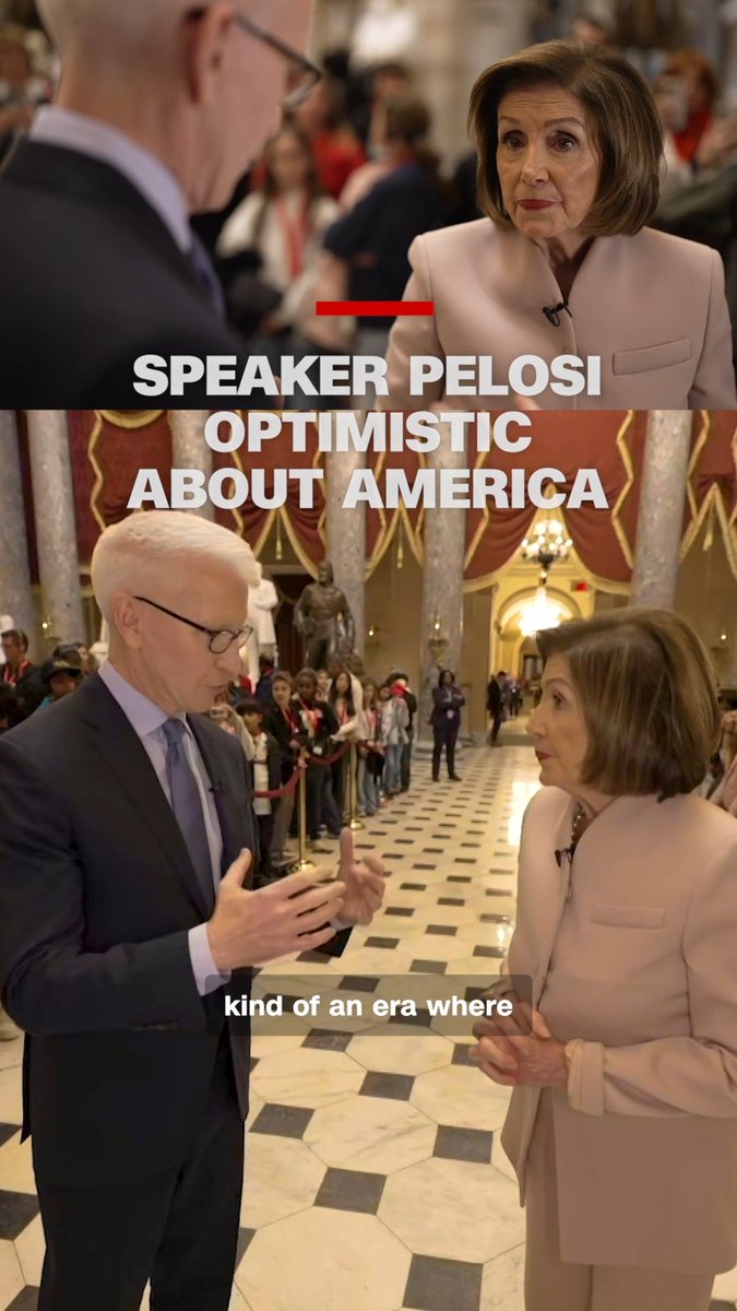 Speaker Emerita Nancy Pelosi, in her first interview since announcing her retirement, speaks to Anderson about President Trump, her historic career and her legacy. Tonight at 8p ET.