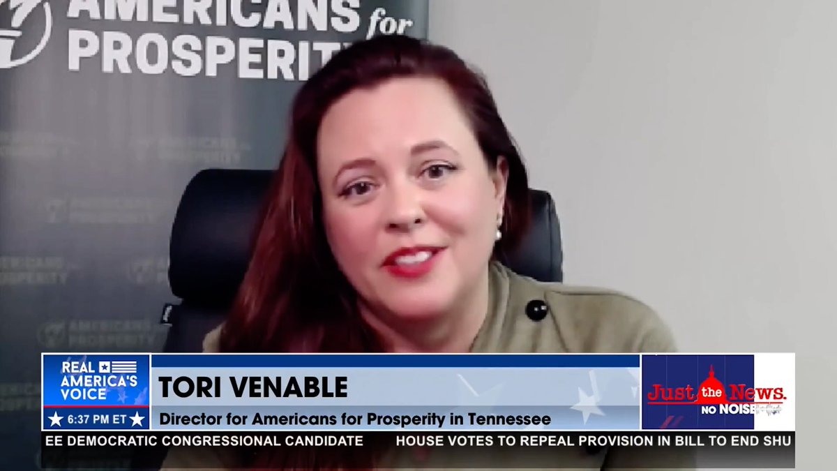 “Tennessee is proof that freedom works.” Tori Venable joins John Solomon and Amanda Head to talk about the mass migration of people moving to Tennessee from blue states.