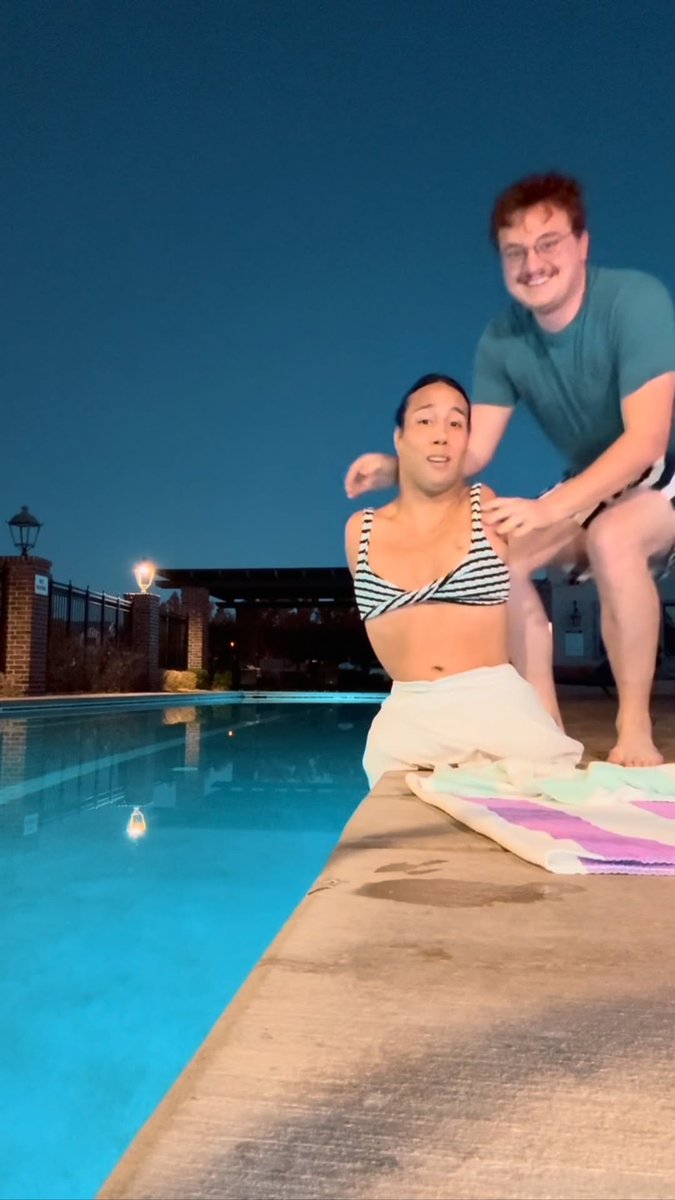 I can't imagine how scary it is to jump in with no arms and legs