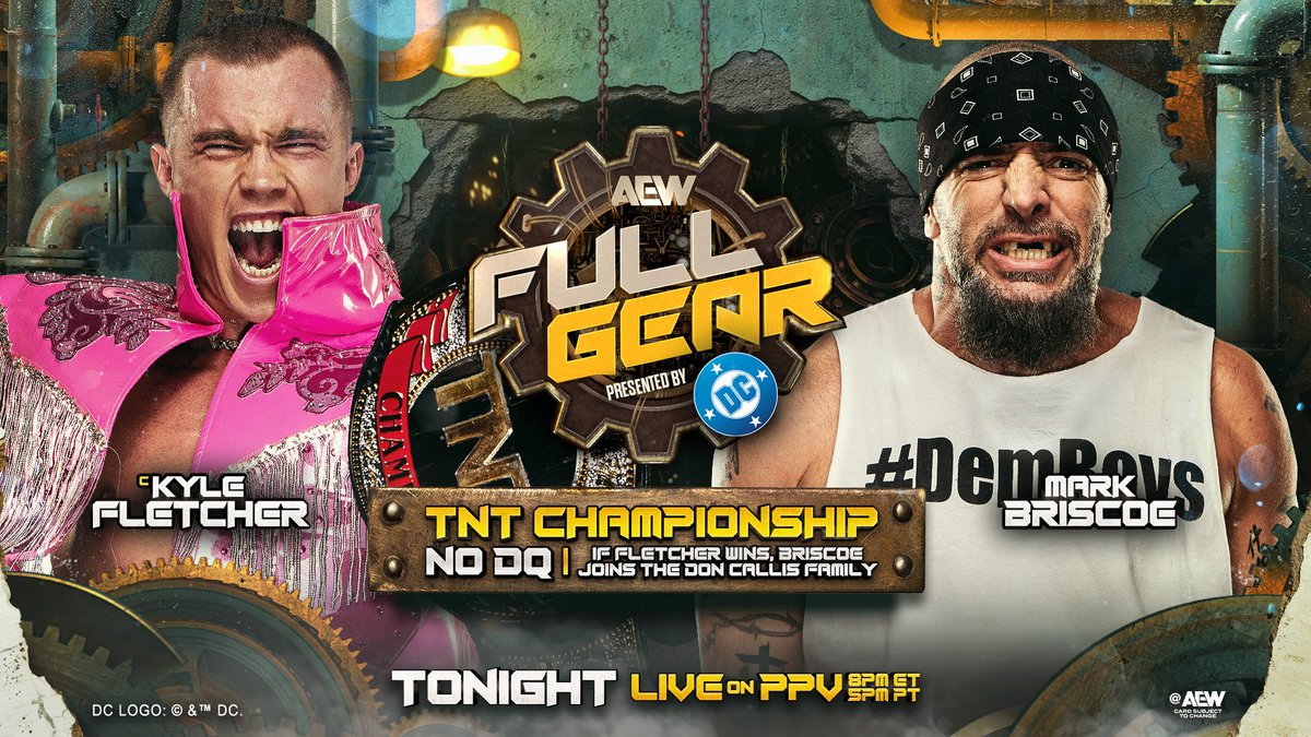 TNT Champion @KyleFletcherPro + Mark Briscoe go face to face for the last time before their match at #AEWFullGear, THIS SATURDAY! Watch #AEWDynamite LIVE on TBS & HBO Max