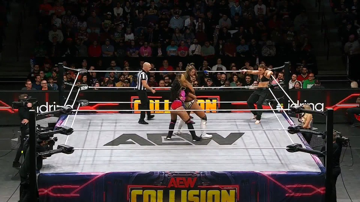 TayJay knows EXACTLY what's on the line in this Quarterfinal Match in the AEW Women's World Tag Team Title Tournament! Watch #AEWCollision LIVE on TNT &amp; HBO Max