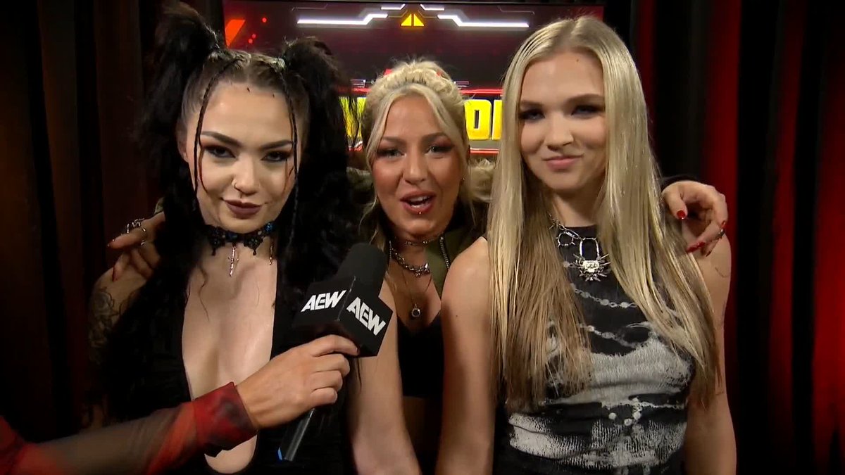 Still bearing the scars from Blood and Guts, julia hart & Skye Blue look ahead to this Saturday, a 4-Corners Tag Team War! Watch #AEWCollision LIVE on TNT & HBO Max