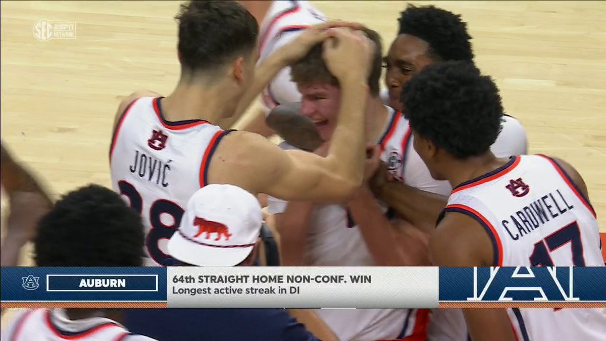 AUBURN BLOWOUT 😳 The 56-point win is tied for the Tigers' largest win against a D-I opponent in the last 60 years 🔥