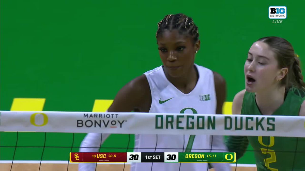 That's 🔟 kills for Oregon Volleyball's Alanah Clemente 👏 Subscribe/watch on B1G+