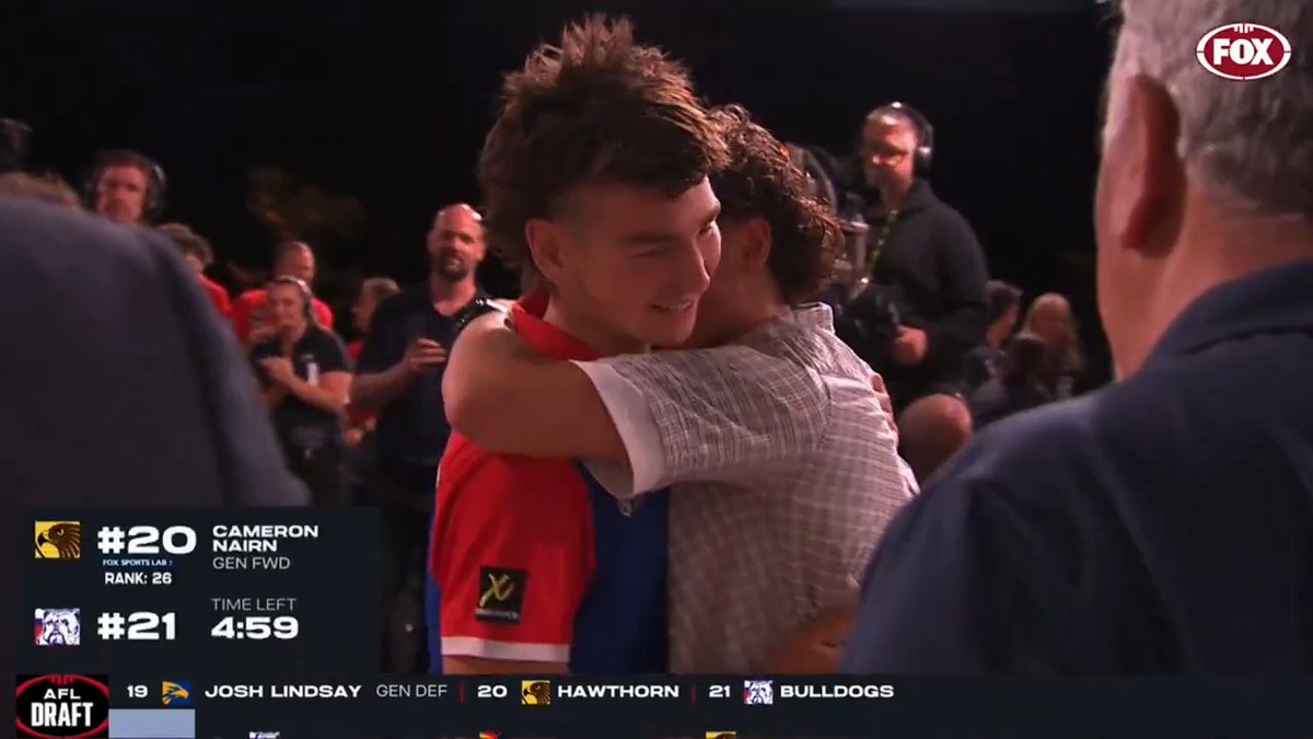 "I can't believe Hawthorn, what a club!" Hear from our newest Hawk, Cameron Nairn, after he was drafted to the mighty Hawks at pick 20 🤎