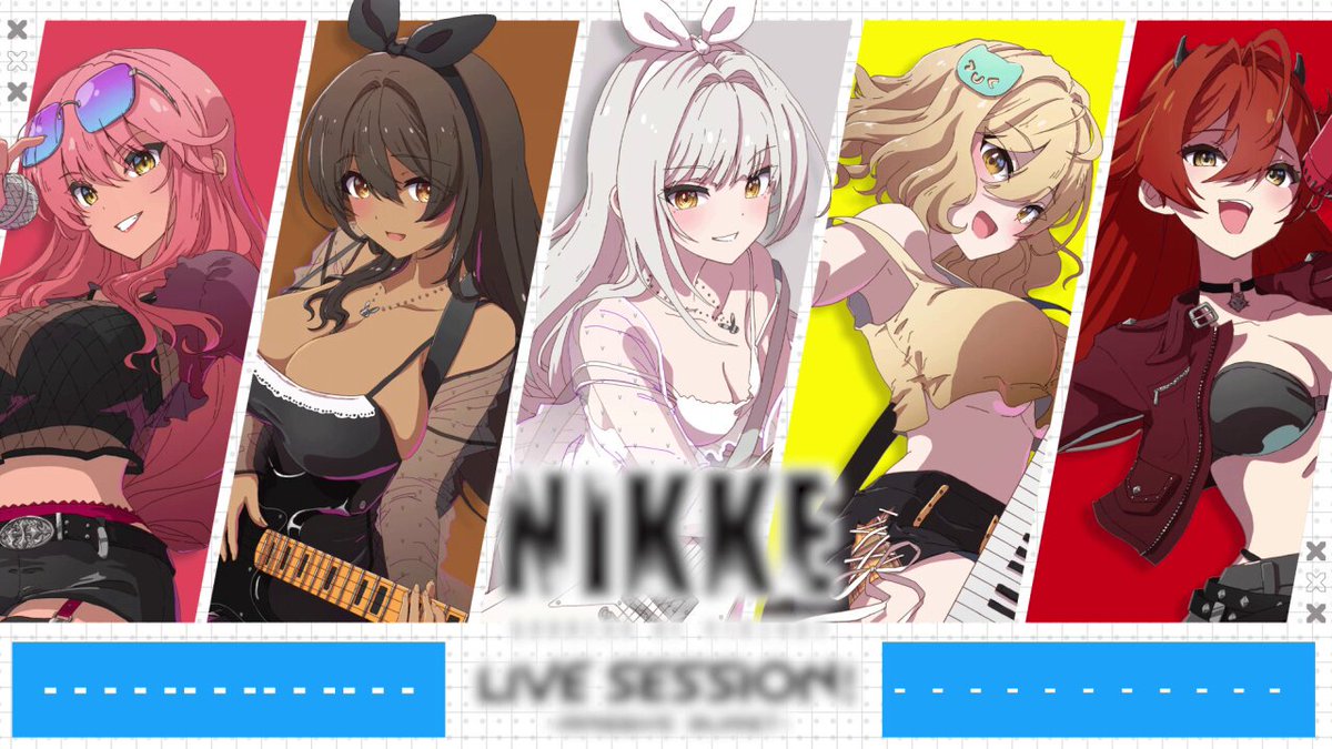 ◢◤◢◤◢◤◢◤ #NIKKEband リハーサル風景④公開📢 ◢◤◢◤◢◤◢◤ ゲストVo.を迎えて披露する楽曲は、ストーリーイベント以外のものも…🔥 チケットのご購入はまだまだ間に合います🙆‍♀️🙆‍♂️ 指揮官の皆様と楽しい時間を過ごしましょう⚡ ✅詳細 #NIKKE #ニケ #メガニケ