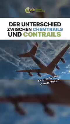 888 Der Unterschied zwischen CHEMTRAILS und CONTRAILS (Kondensstreifen) wird in diesem kurzen Video leicht verständlich erklärt.