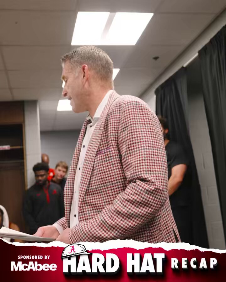 Tonight’s Hard Hat Award winner presented by McAbee: Amari Allen #RollTide | #BlueCollarBasketball