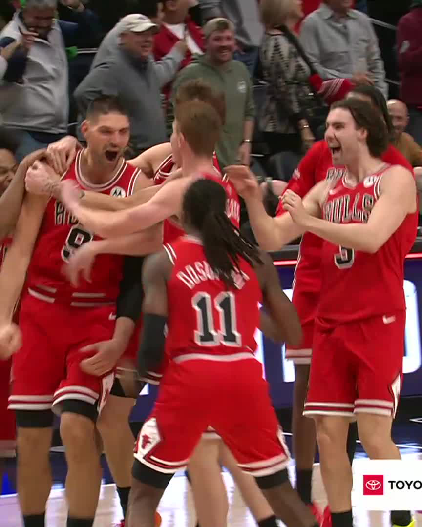 VUCEVIC CALLS GAME AT THE BUZZER 😤🔥 BULLS WIN.