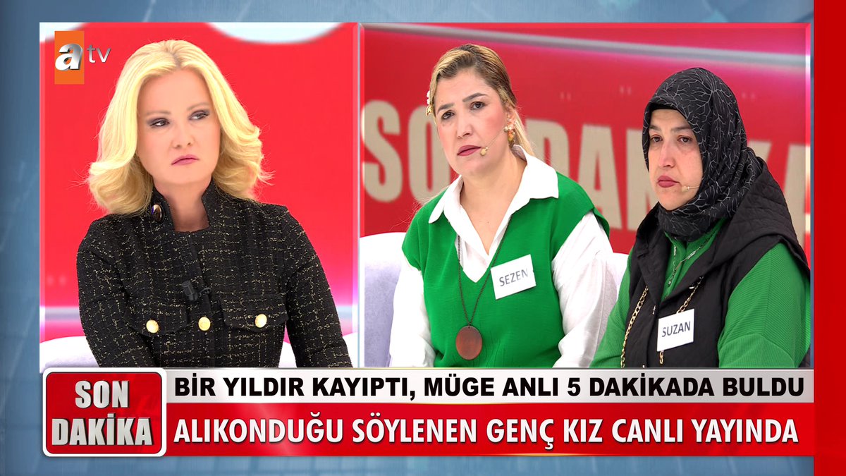 Bir yıldır kayıptı, Müge Anlı 5 dakikada buldu. Alıkonduğu söylenen genç kız canlı yayında... #MügeAnlıİleTatlıSert #MügeAnlı @mugeanliatvde
