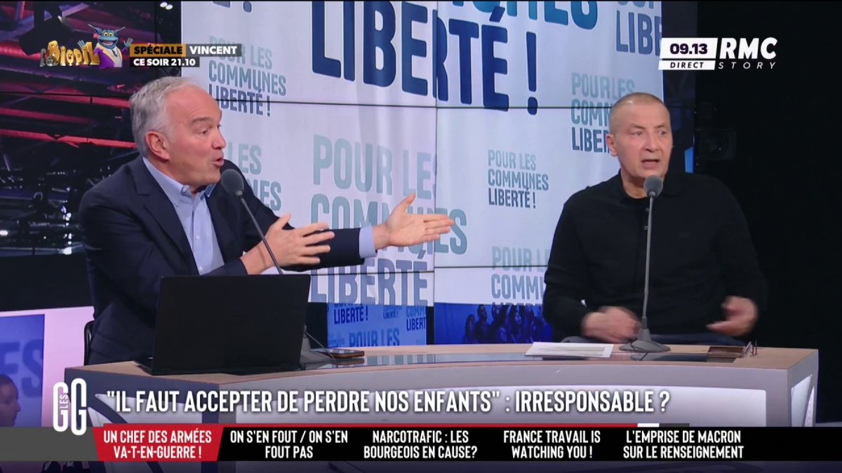 🪖 « Accepter de perdre nos enfants » : Macron doit-il faire taire le chef d’Etat major des armées ? 🗣️ Olivier Truchot : "Les pacifistes ont toujours perdu dans l'histoire de l'humanité. Le pacifisme, ça ne fonctionne pas." #GGRMC