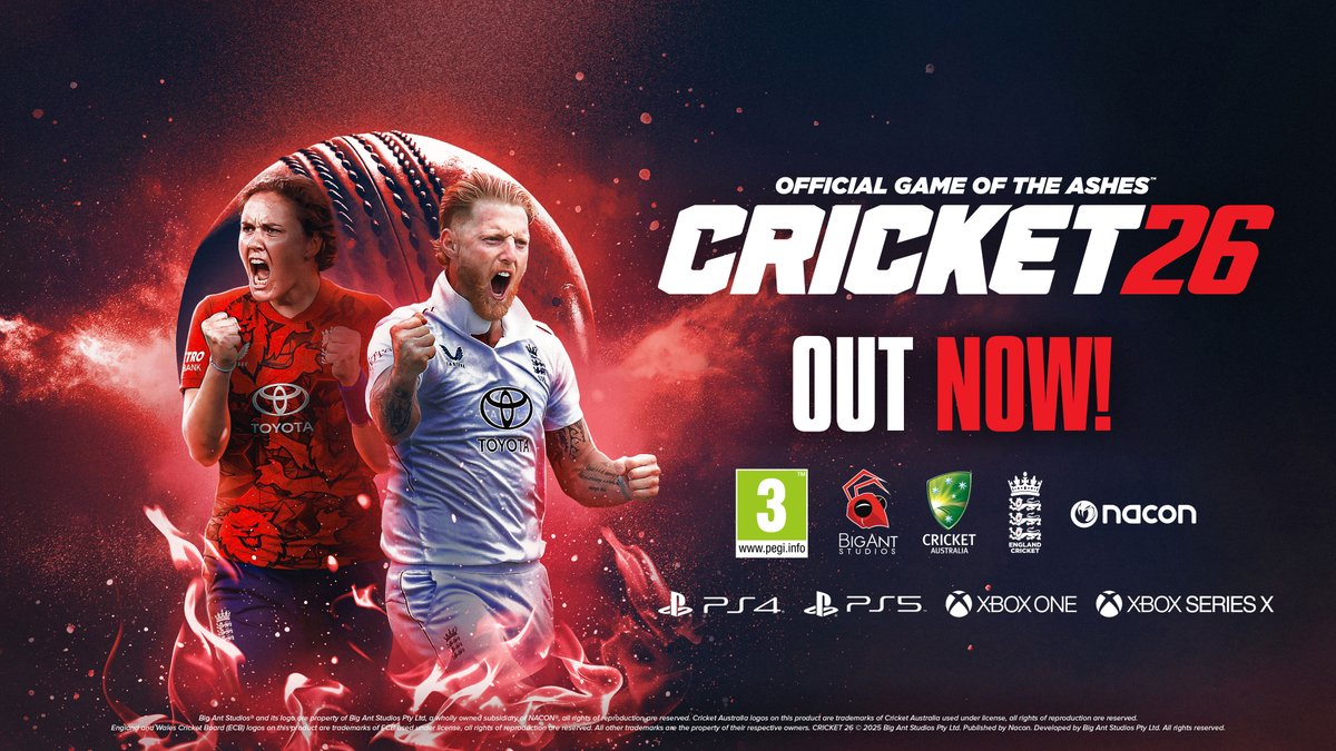 Cricket 26 is OUT NOW! Build your legacy, chase glory, and own every moment — the game begins today.