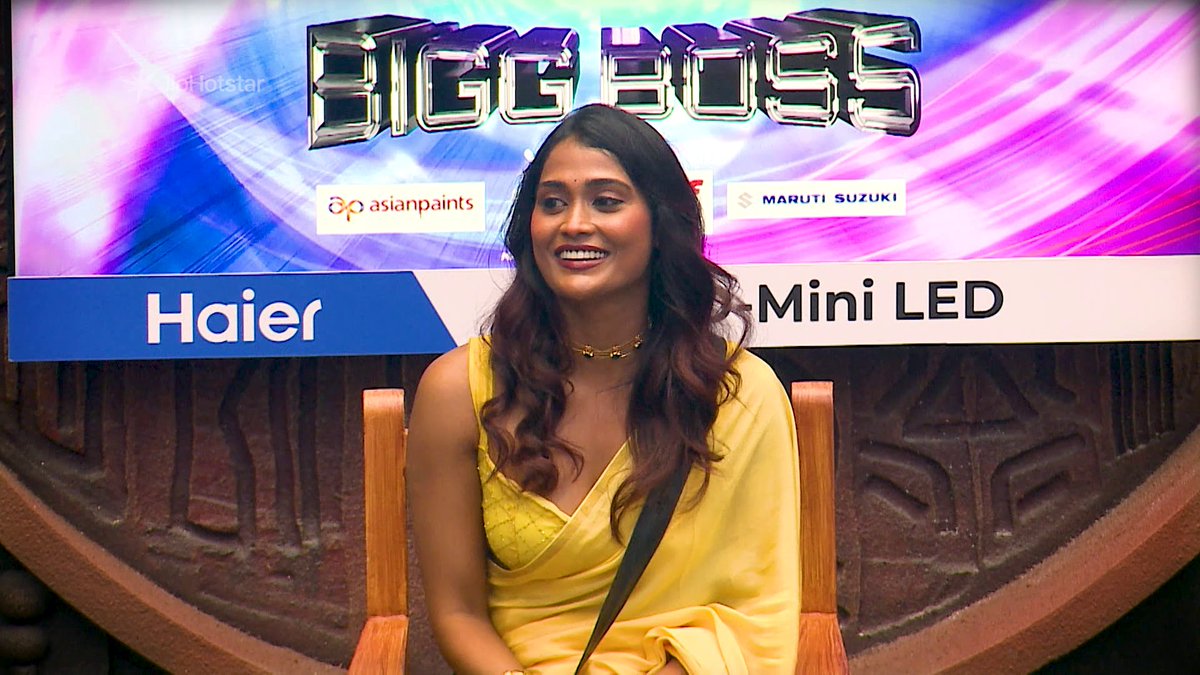 #poornimaravi into the house! #Kamrudhin Yellow #VJParvathy #VJParvathi Yellow #Kamrudin #AuroraSinclair Yellow #Kamru Eppadi solrathu!! Hmm... Nalla game! Nalla Game! #BiggBossTamil9 #BiggBoss9Tamil
