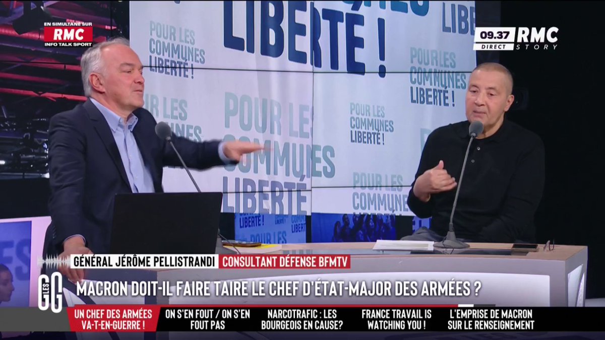 🗣️ Olivier Truchot : "Toi Mourad, tu proposes la capitulation. Tu proposes quoi contre les hackers russes ?" 🗣️ Mourad Boudjellal : "Une mauvaise paix est mieux qu'une bonne guerre. Un règlement de compte ne se fait pas en prenant 68 millions de Français en otage." #GGRMC