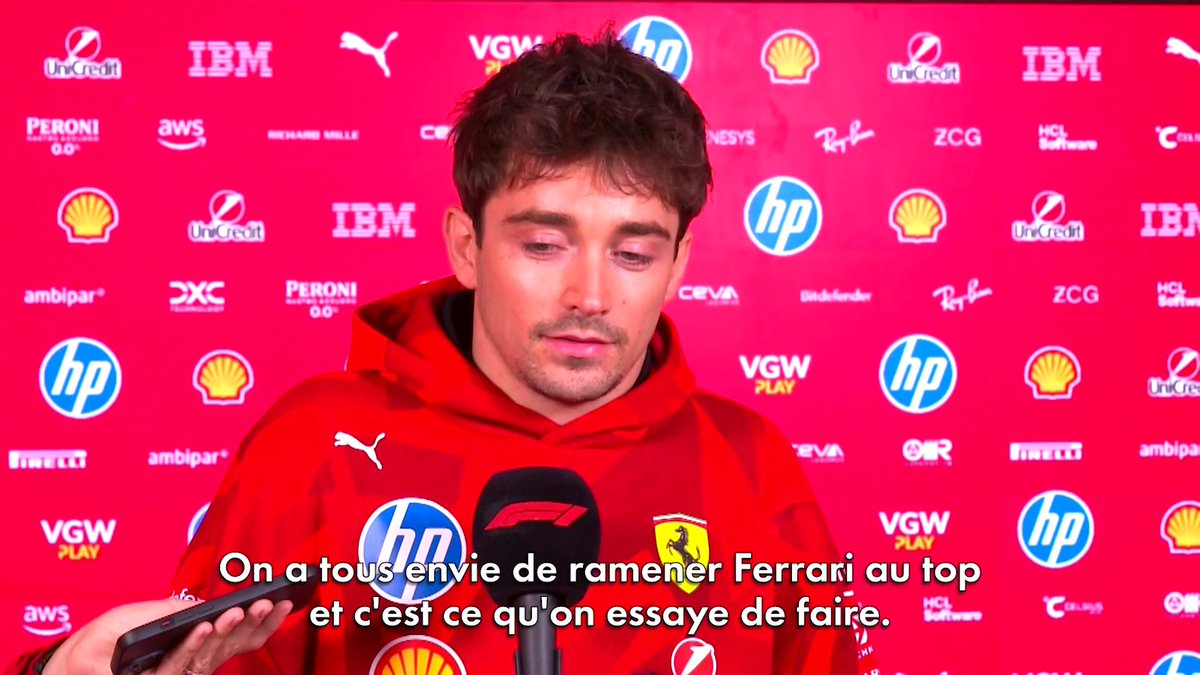 🎙️ "Je connais les intentions de John." Charles Leclerc et Lewis Hamilton réagissent aux propos de John Elkann 👀 #LasVegasGP #F1
