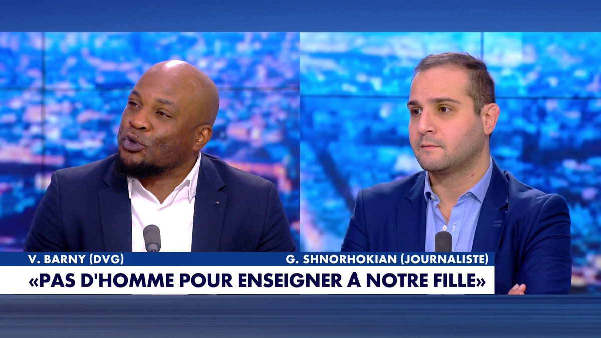 Le ton monte entre Valéry Barny et Garen Shnorhokian, à propos du professeur menacé de mort à Rennes, dans #MorandiniLive