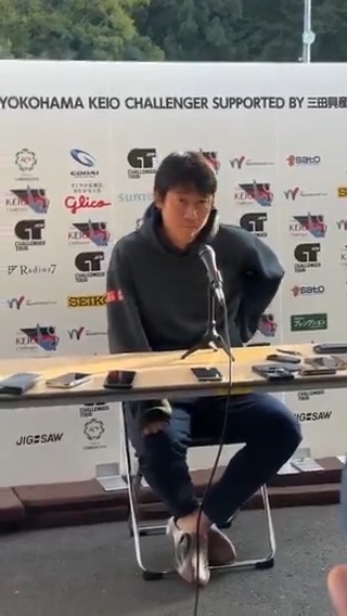 Kei "I basically follow all of matches of Sinner and Alcaraz. Esepcially Sinner's play is my ideal tennis style, so I watch him as visualization training. Sinner really plays ideal tennis for me" #Sinner