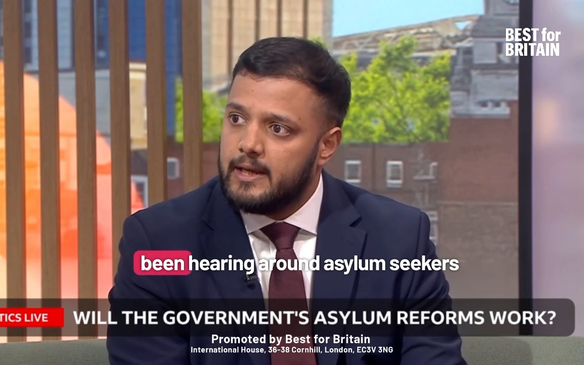 The demonisation of asylum seekers has to stop. Taj Ali: "Some of the rhetoric around asylum seekers is dangerous." "And what we're seeing now is racist violence, not just directed at asylum seekers, but ethnic minority communities across the country."