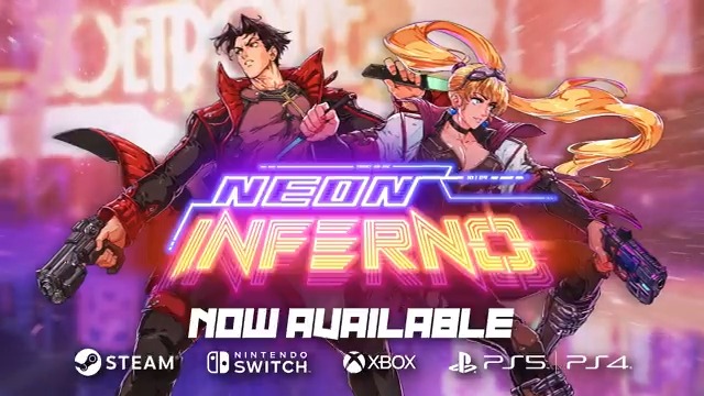 Neon Inferno is OUT NOW on Steam, Nintendo Switch, Sony PlayStation, and Microsoft Xbox!!! Repost to spread the word! Shoot, stab, and dodge through a cyberpunk NYC in this thrilling 2D run-and-gun, in solo or in co-op, and help the Family dominate its streets!