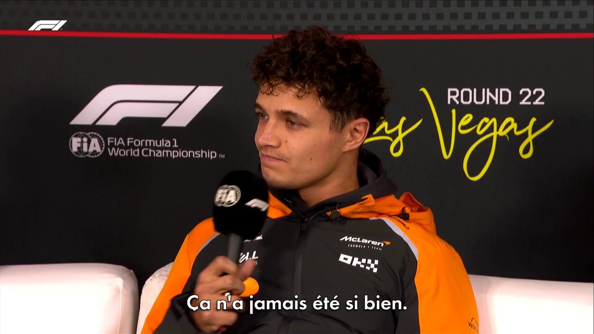 Lando Norris s'exprime sur sa relation avec Oscar Piastri 🎙️👀 #LasVegasGP #F1