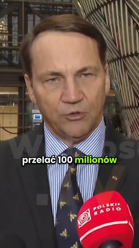 🔴 Sikorski: Zamierzam z budżetu MSZ jeszcze przed końcem roku przelać 100 MILIONÓW DOLARÓW na pomoc dla Ukrainy! 😡😡😡