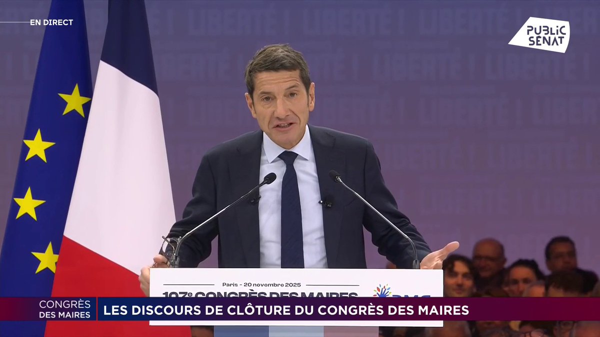 Congrès des maires : "Les maires sont des faiseurs", expose David Lisnard, maire de Cannes et président de l'AMF. "Nous sommes des praticiens du quotidien et nous sommes surtout souvent des urgentistes de la République."