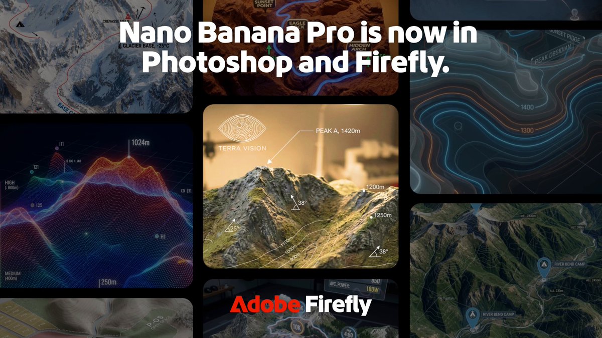 Introducing Gemini 3 (with Nano Banana Pro) in Adobe Firefly! Unlock unlimited image generations and endless creative opportunities with Firefly and Creative Cloud Pro plans until Dec 1. Learn more: