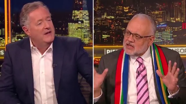 "Do you really believe Donald Trump is a white supremacist? Watch more of Piers Morgan speaking to former South African ambassador to the United States, Ebrahim Rasool👇 📺 Piers Morgan | Amb. Ebrahim Rasool