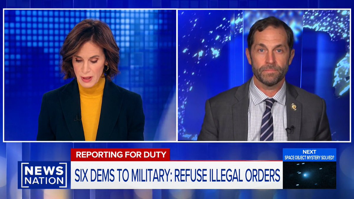 Democrat Jason Crow ONCE AGAIN can't answer for what "illegal orders" he is referencing in his video calling for an insurrection: CROW: "We're not talking about specific orders."
