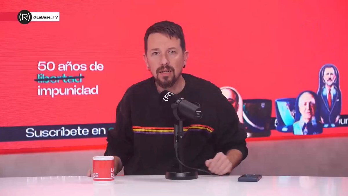 "Señores del PSOE: menos documentales en blanco y negro y más BOE a todo color" Pablo Iglesias sobre el aniversario de la muerte de Franco, impunidad y memoria 👇🏽 📺 LA BASE |