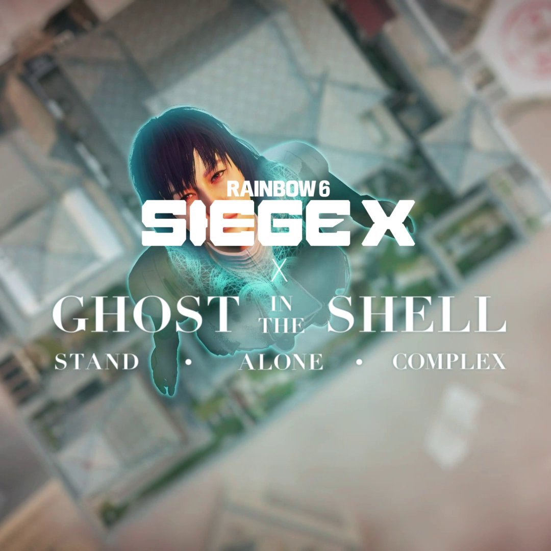 Two worlds collide! Rainbow Six Siege x Ghost in the Shell 🕶️🤖 Gear up Azami and Lion with Major Motoko Kusanagi and Batou inspired limited-time bundles. Available now in-game or at