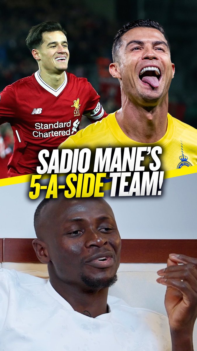 Sadio Mane's best 5-a-side team from players he has played with 🔥 p.s No Mohamed Salah 👀