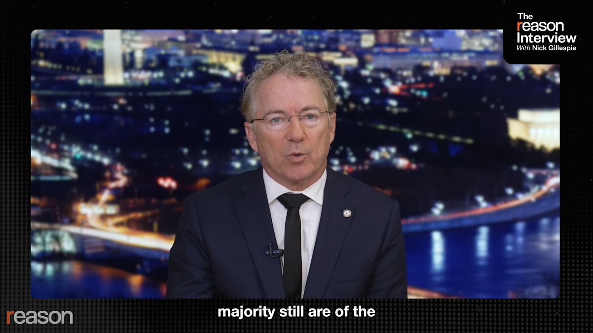Sen. Rand Paul has a foreign policy warning for Donald Trump: "If he invades Venezuela or gives more money to Ukraine, his movement will dissolve," he says on The Reason Interview podcast with Nick Gillespie.