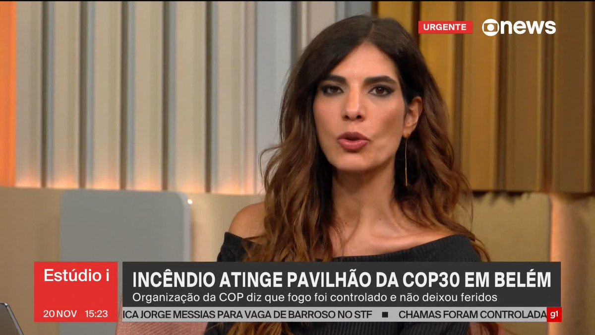"Pode ser uma fatalidade, poderia ter acontecido em outro canto. Mas aconteceu neste canto, durante a realização desta COP, no Brasil", comenta Marcelo Lins sobre incêndio que atingiu pavilhão da COP30, em Belém (PA). #Estúdioi ➡ Assista à #GloboNews:
