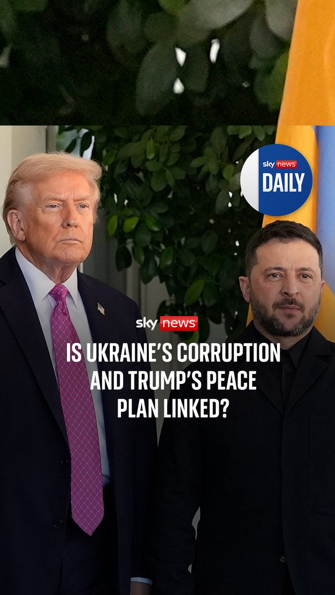 Is Trump using Ukrainian corruption to force a peace deal? On the Daily, Niall Paterson is joined by Dominic Waghorn to discuss Trump's 28-point plan and why it has come out now. 🎧