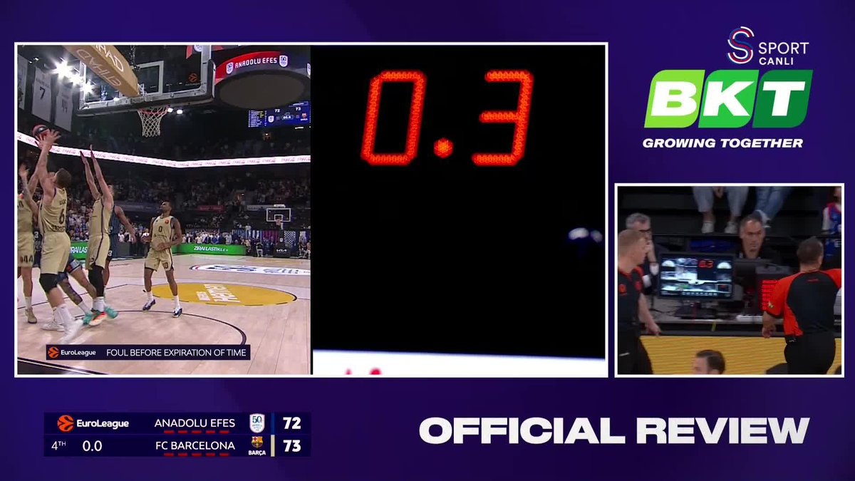 İNANILMAZZZZ! 😱😱😱 Anadolu Efes, bitime 0.3 saniye kala 2 serbest atış kullanacak! 🔥