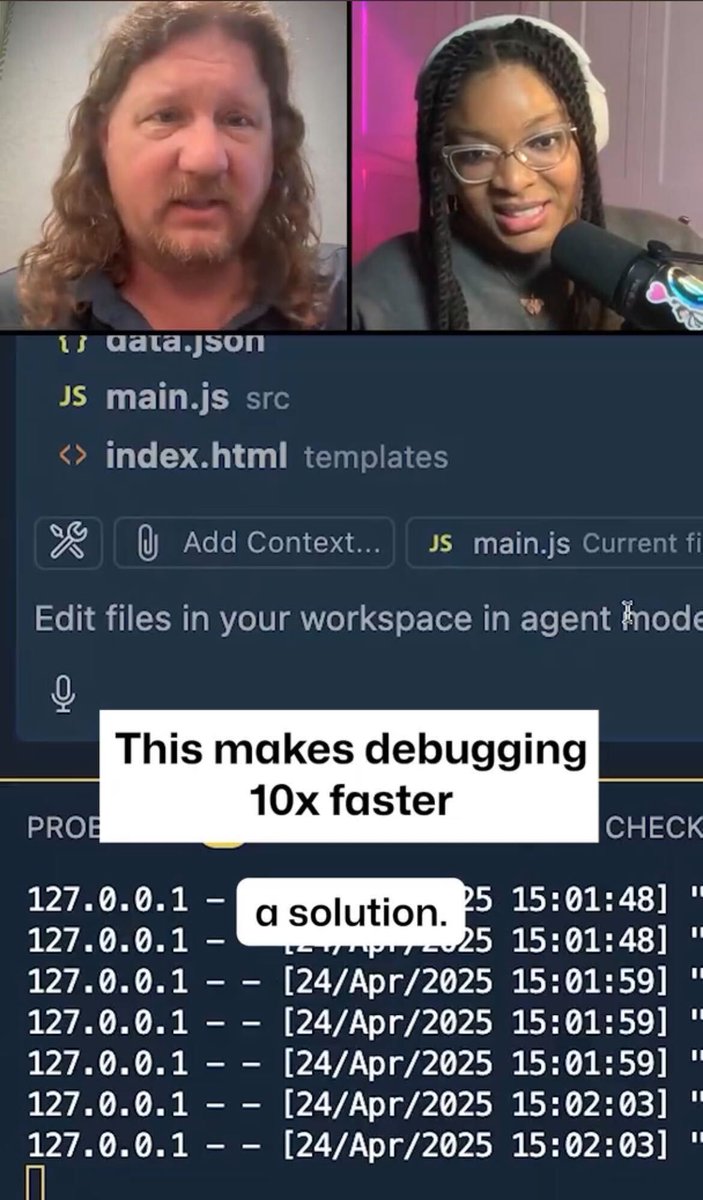 Two Copilot tips to speed up your debugging: 1. Paste a screenshot of your error. 📸 2. Drag & drop files from anywhere (not just your project) to add context. 💡 Here are both in action. ▶️
