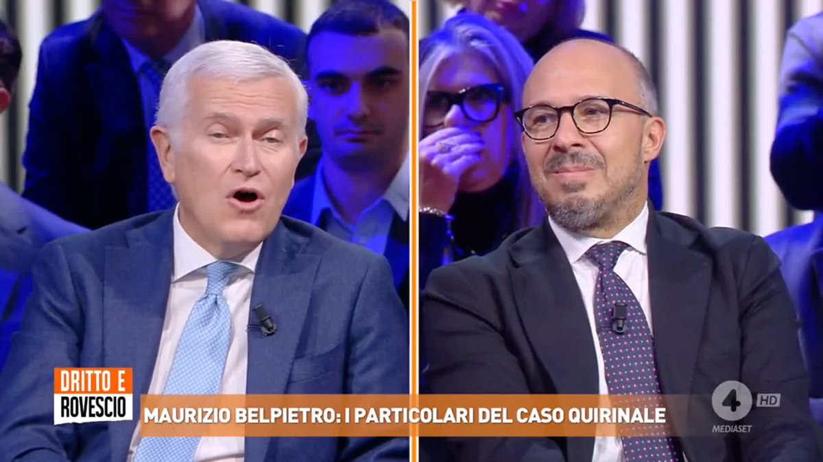 "Spero che l'onorevole Faraone non si nasconda dietro l'immunità parlamentare perché penso che sia necessario che io lo quereli per aver detto che sono amico di Putin" Maurizio Belpietro a #drittoerovescio a Davide Faraone (Italia Viva)