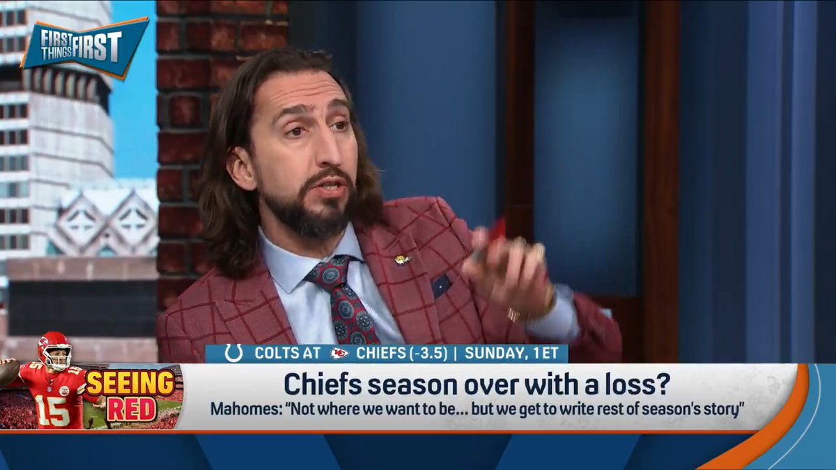 Is the Chiefs season over with a loss to the Colts? nick wright answers: “It’d be on life-support. But the flip side to that is, they’re a week away from being able to flip the narrative.”