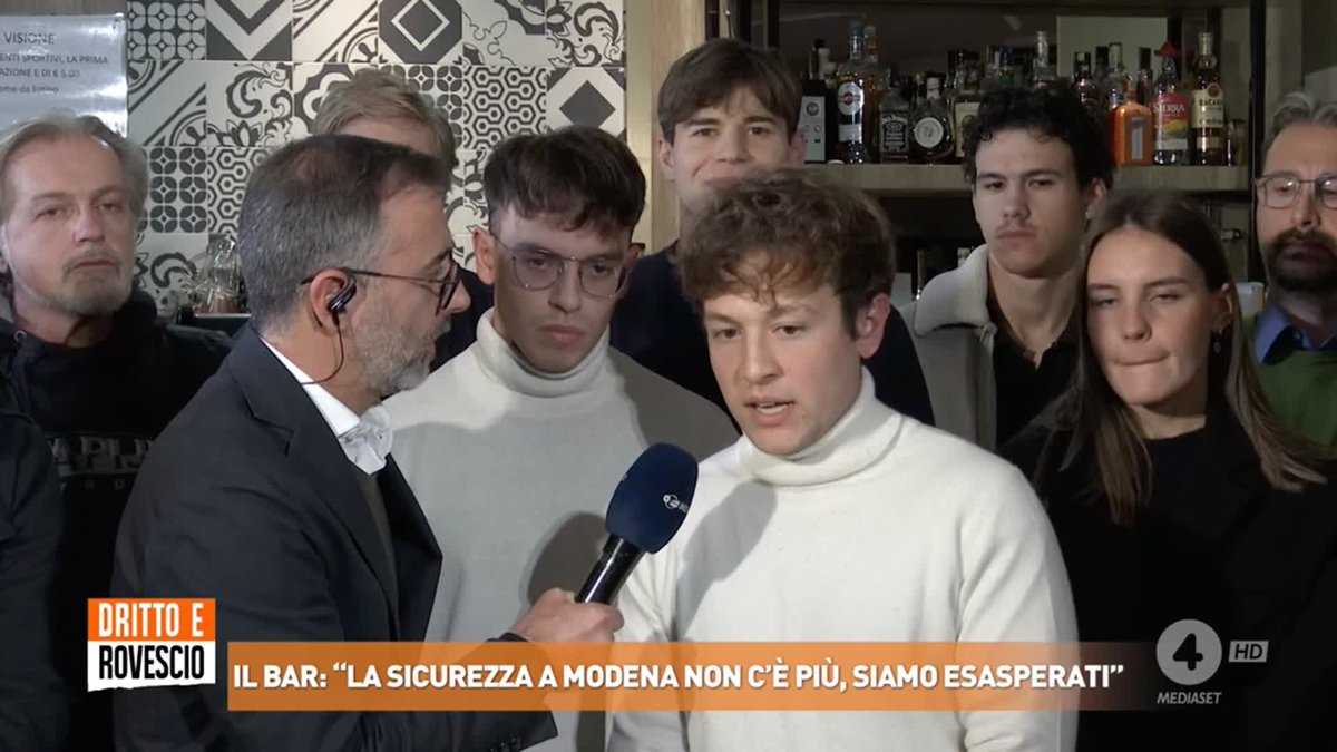 "Passeggiando per il centro di #Modena un nordafricano ci ha fermato chiedendoci una sigaretta. Alla risposta che non fumiamo, lui ci ha aggrediti con un coltello all'addome, dicendoci di dargli tutto ciò che avevamo. Modena non è più una città sicura!" #drittoerovescio