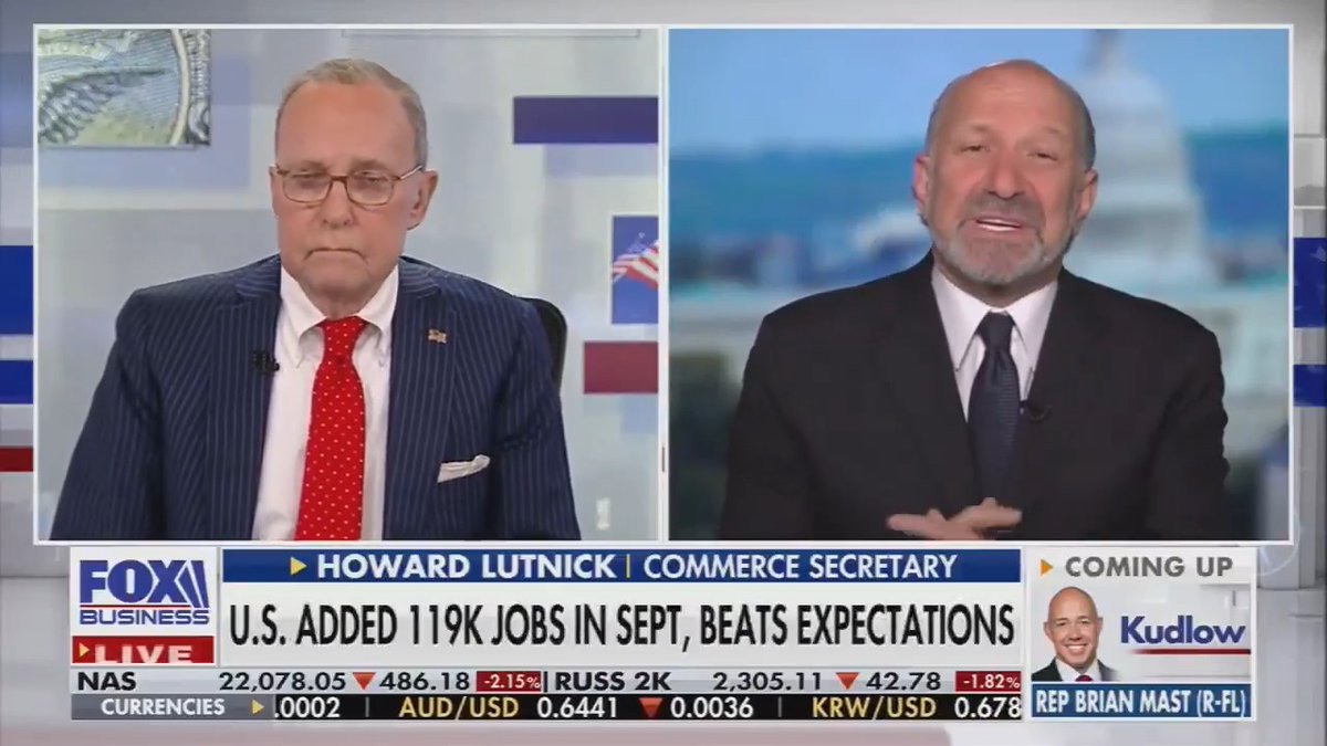Trump's Commerce Secretary on the high unemployment rate: "You are going to see jobs numbers in the second half of next year that are gonna blow you away"