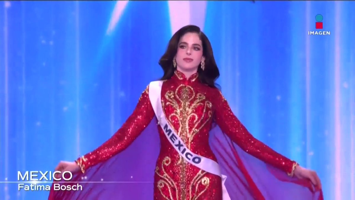 ¡Así deslumbró #FátimaBosch a todo el MUNDO 🤩 con su vestido de noche por la pasarela de #MissUniverse2025!✨👑 #MéxicoConFátima🇲🇽 #MU25 #MUEnImagen