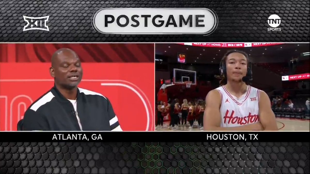 “In my opinion, [Kelvin Sampson] is the best coach to do it.” 😤 Houston Men's Hoops 🏀 🐾 Freshman Kingston Flemings spoke with Jalen Rose, Jamal Mashburn &amp; Bruce Pearl after dropping 18 PTS in tonight’s win 🗣️