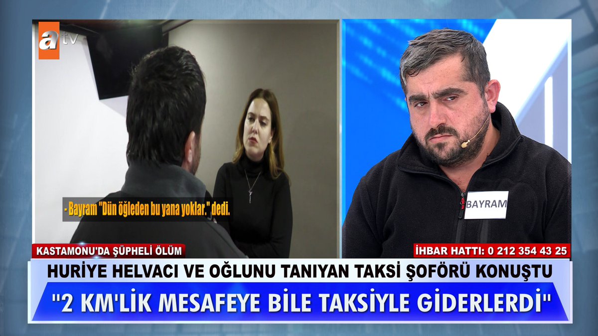 Huriye Helvacı ve oğlunu tanıyan taksi şoförü konuştu. ''2 km'lik mesafeye bile taksiyle giderlerdi'' #MügeAnlıİleTatlıSert #MügeAnlı atv