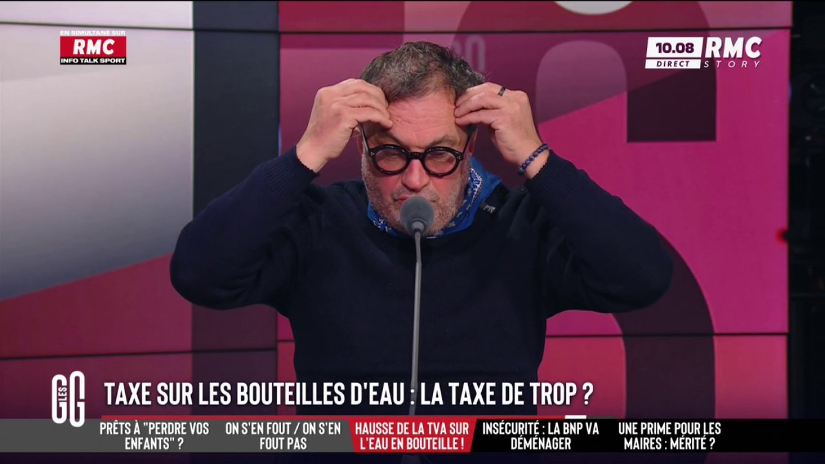 💧 Les députés votent l’augmentation de la TVA sur l’eau en bouteille et les boissons non-alcoolisées 🗣️ Yves Camdeborde : "Taxons Nutella, taxons Coca-Cola, taxons Heinz. Il faut les surtaxer, eux nous rendent malades. L'eau nous rend pas malade. C'est inadmissible." #GGRMC