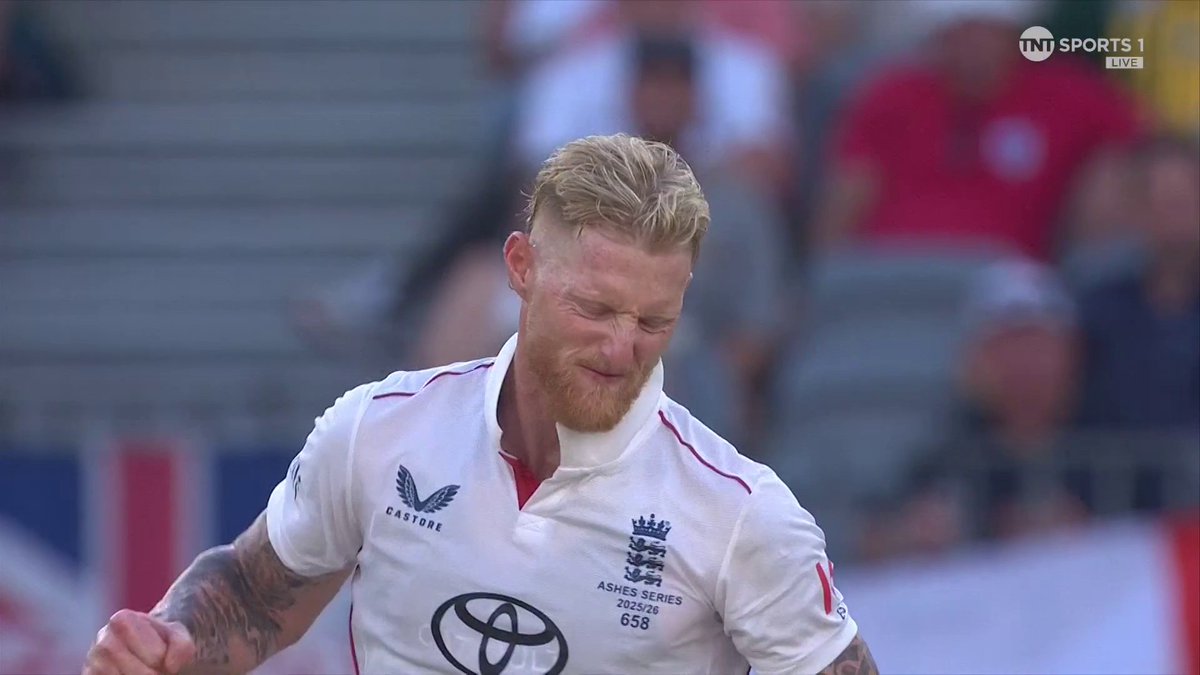 THREE WICKETS FOR BEN STOKES 👊 📺 Watch #TheAshes LIVE on TNT Sports and discovery+