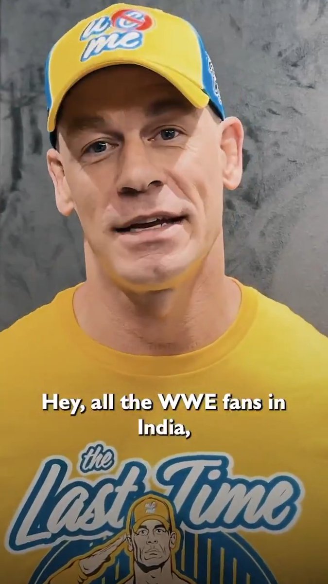 As John Cena gets ready to retire, he thanks YOU, WWE Universe India! 🇮🇳 ❤️