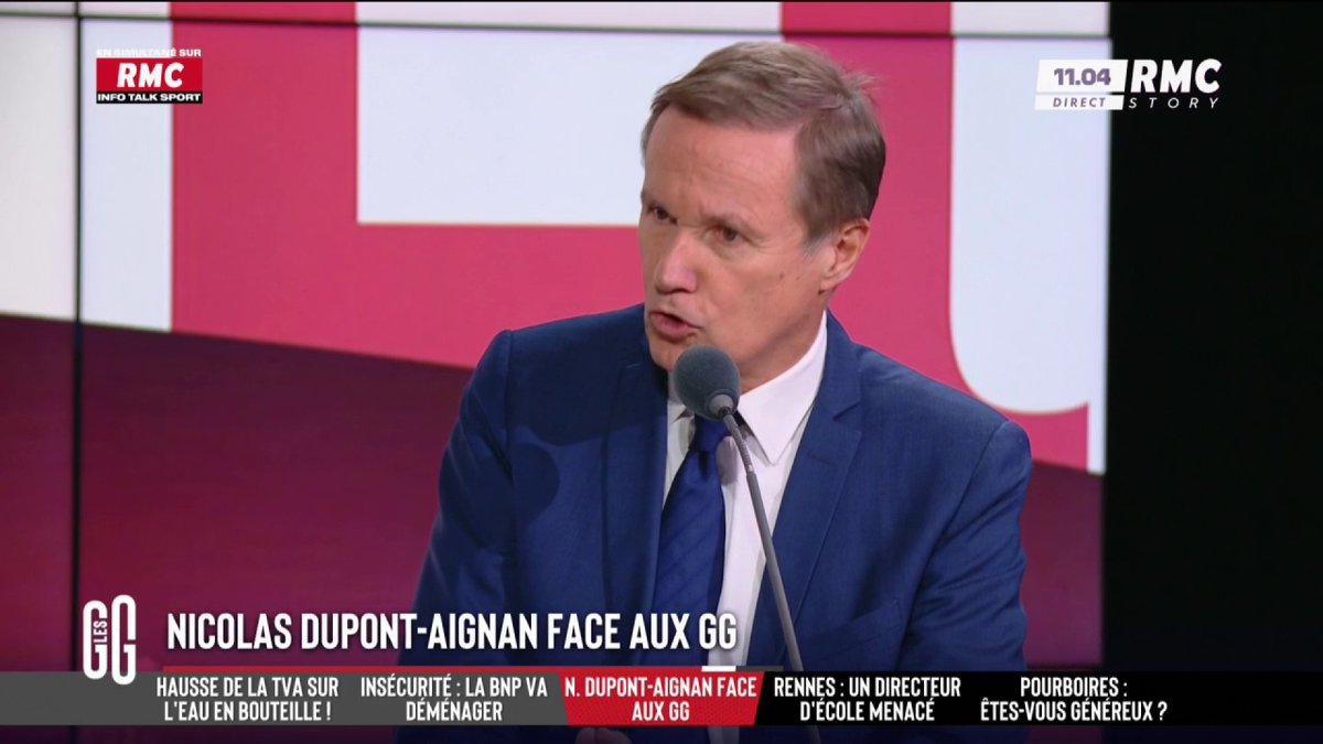 🗣️ N. Dupont-Aignan sur la déclaration du général Mandon : "On est en plein délire. Les petits Français qui meurent aujourd'hui, ils meurent dans nos quartiers. Je ne supporte plus cette propagande. On invente une menace imaginaire. " #GGRMC